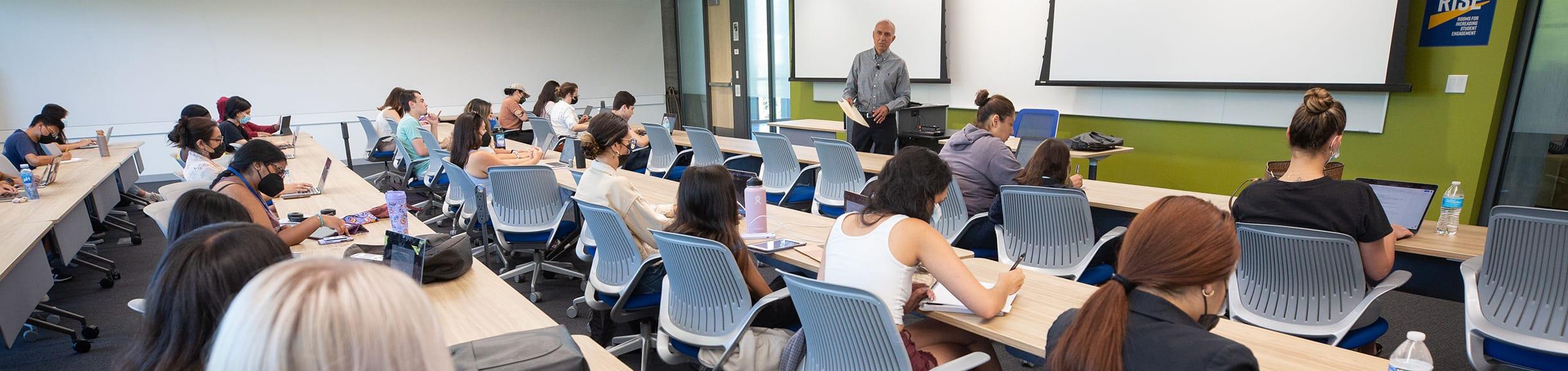 Michael Ramos teaches a Law and Justice class